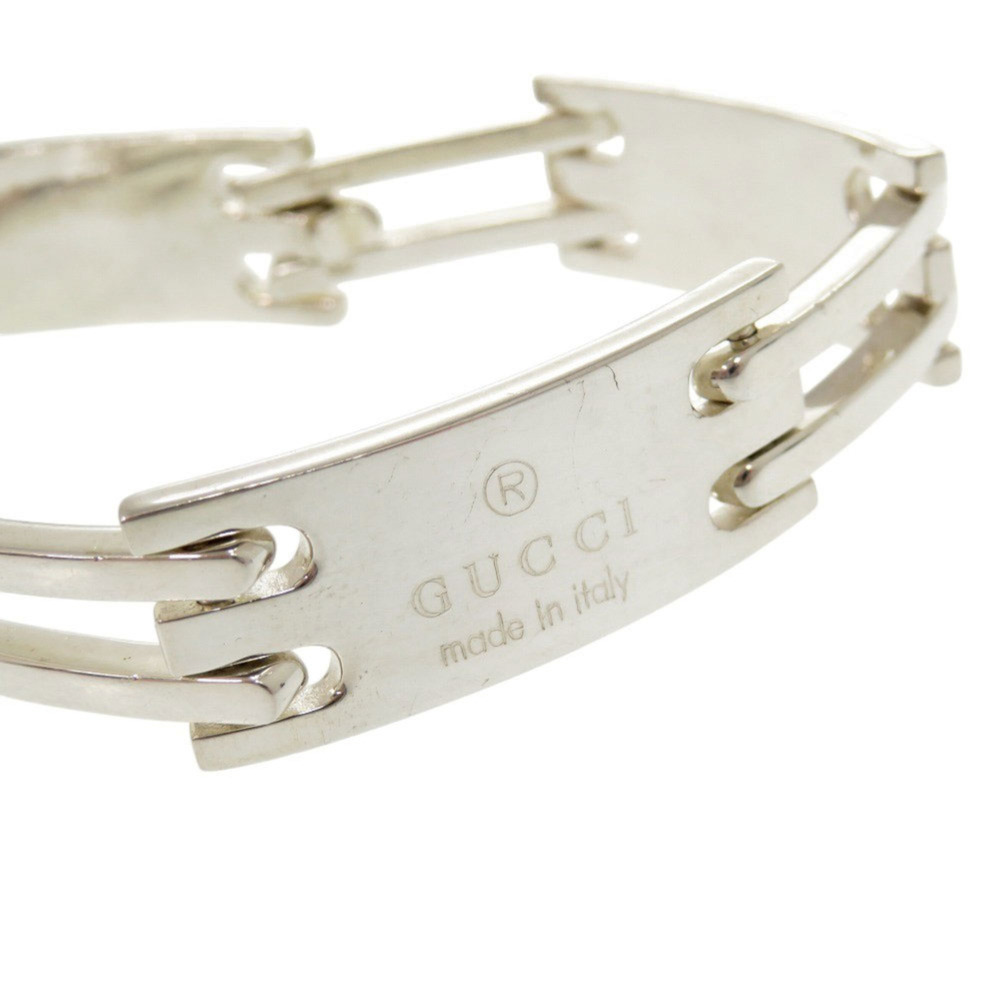 Gucci logo plate silver 925 bracelet 0516GUCCI - Picture 4 of 9